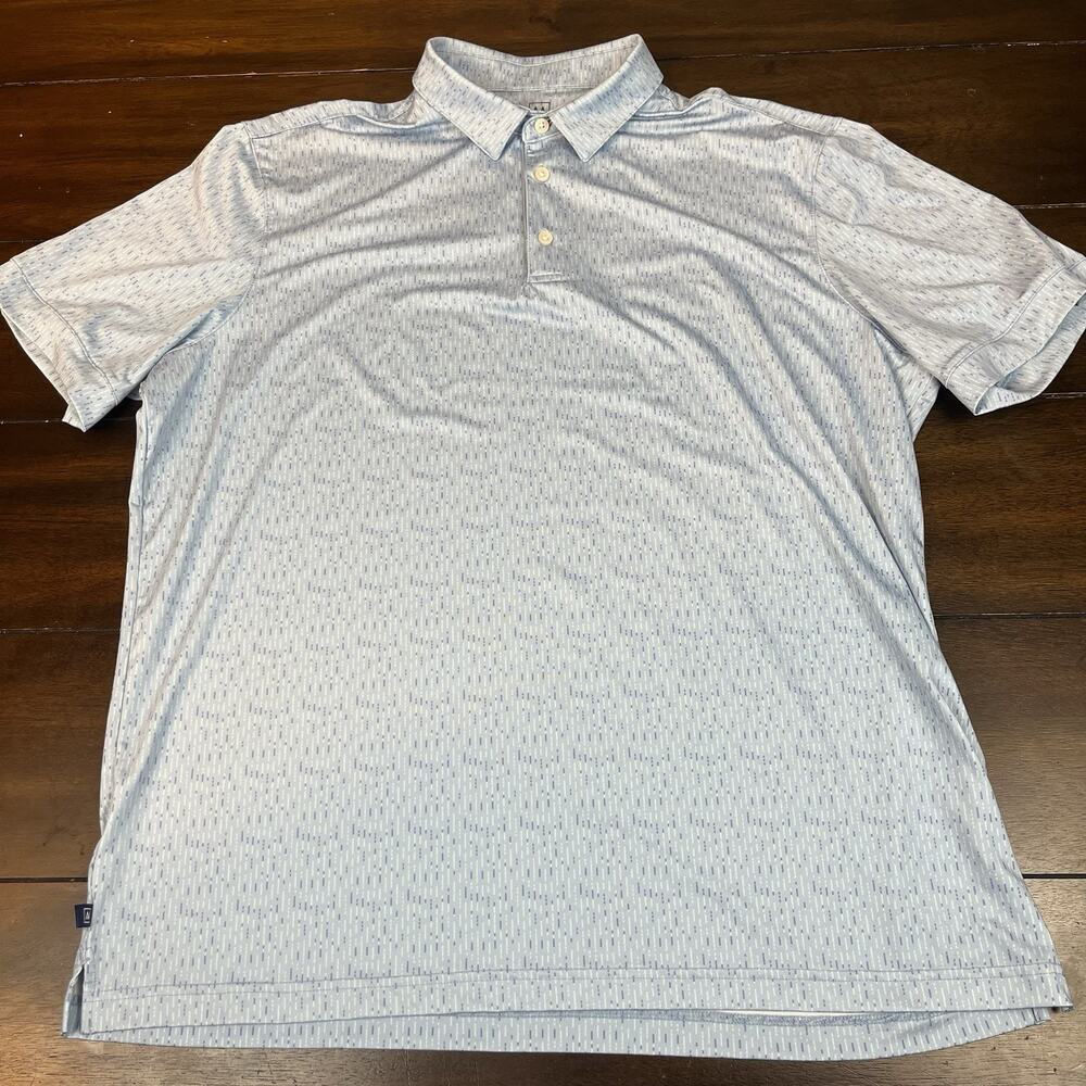 Mizzen & Main Mens Large Trim Short Sleeve Polo Shirt